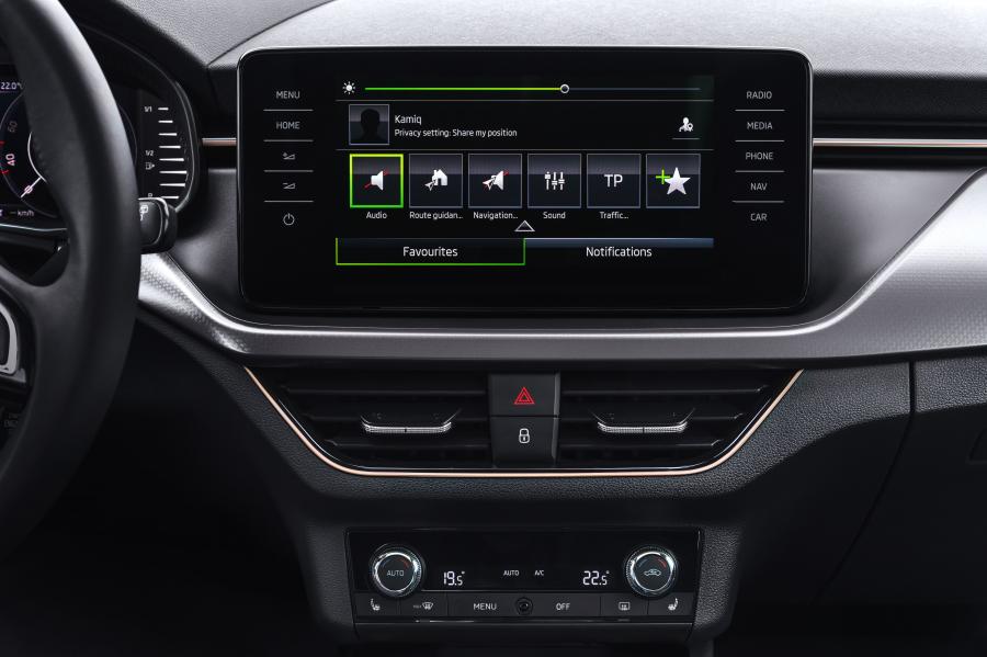 Детали интерьера Skoda Kamiq 2019 года  (WW) (фото 62 из 217)